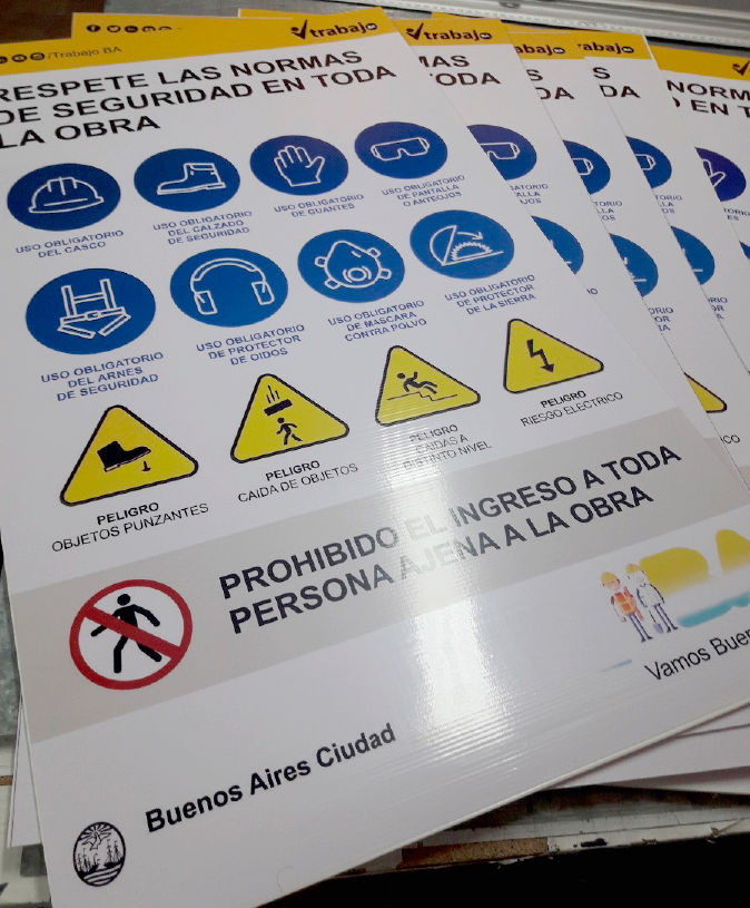 Cartelería de seguridad, higiene y prevención